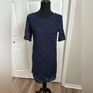 Gap Navy Blue Lace Dress